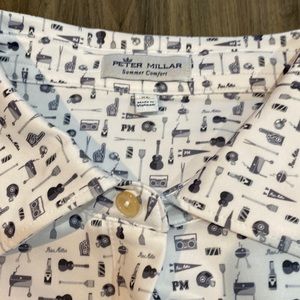 Peter Millar Summer Comfort Stretch Golf Polo football helmet guitars